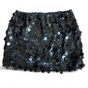 sequin mini skirt